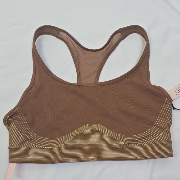 Victoria's Secret Player Brown Sports Bra with Racerback Design - Picture 1 of 4